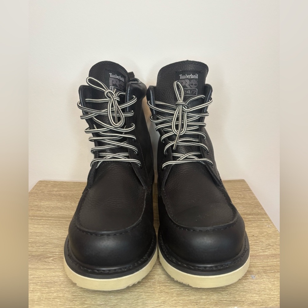 Timberland Pro EUC black Pro wedge 6” soft toe boots Size 11 - Picture 2 of 8